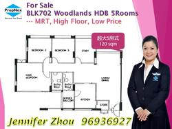 Blk 702 Woodlands Drive 40 (Woodlands), HDB 5 Rooms #138413802